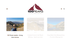 Desktop Screenshot of 100peaks.com